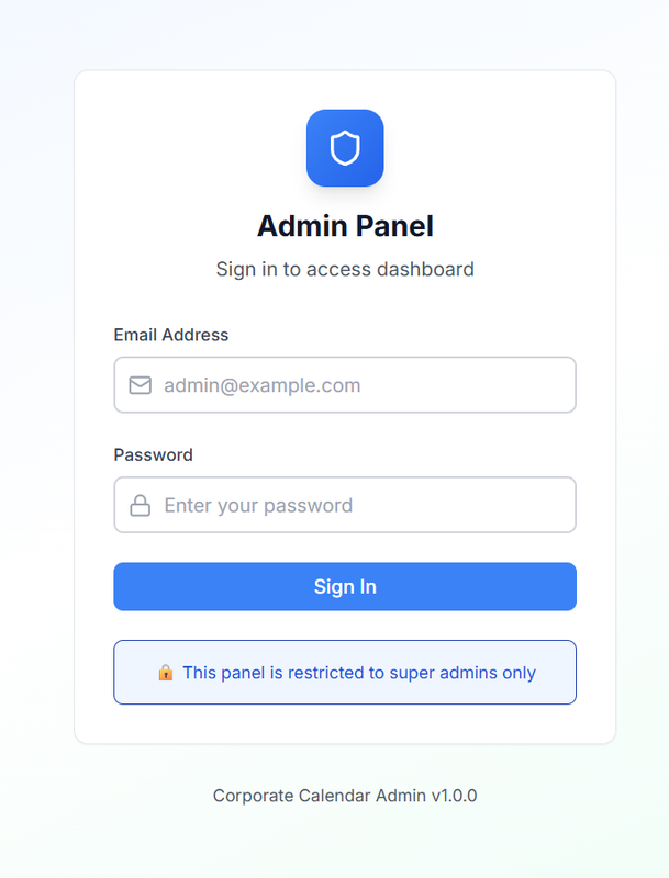 Quickwork Admin Panel